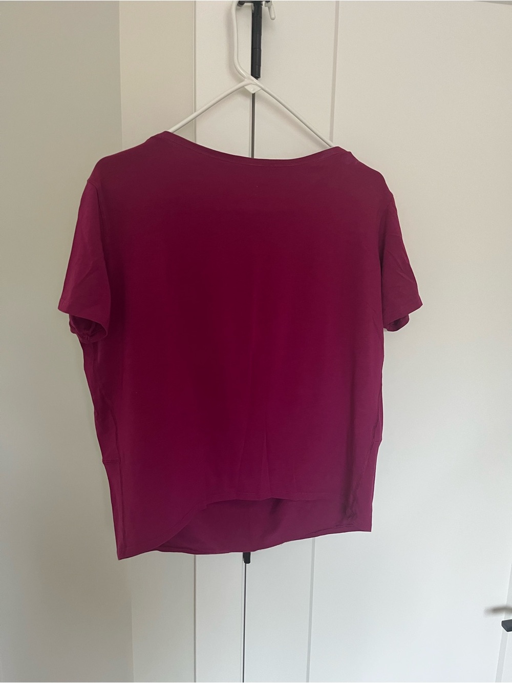 lululemon athletica Short Sleeve Crewneck Top in Berry